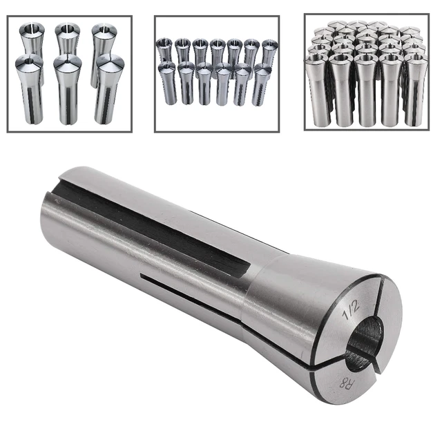 6Pcs / 13 Pcs / 23Pcs Precision R8 Collet Set Mill Chuck Holder Kit TIR 0.0006"