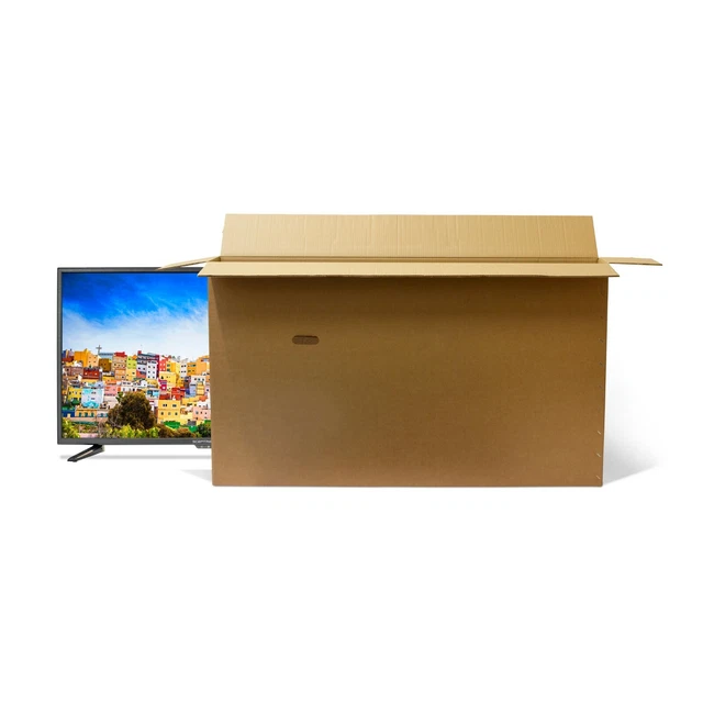 TV BOX CARDBOARD Storage Removal Transport Shipping Postal Boxes Heavy