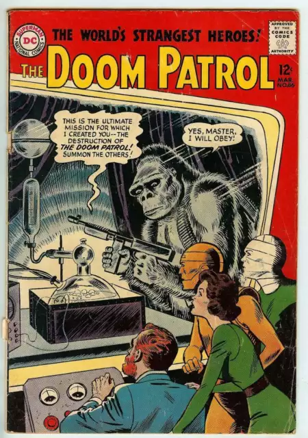 Doom Patrol #86 3.0 // 1St App Brotherhood Of Evil 1964