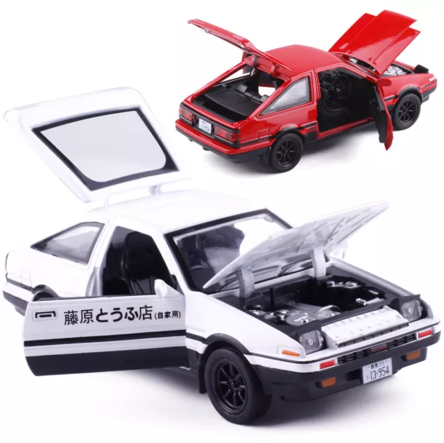 1:32 Initial D Toyota Trueno AE86 Alloy Diecast Vehicle Sprinter Drift Car Toy