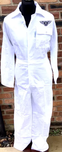 Retro Classic Goodwood Revival Bentley Badged Boiler Suit 42" Chest 100% Cotton