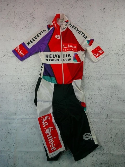 Casquette Cycliste Helvetia La Suisse Vintage 1989-1991 - Blanc