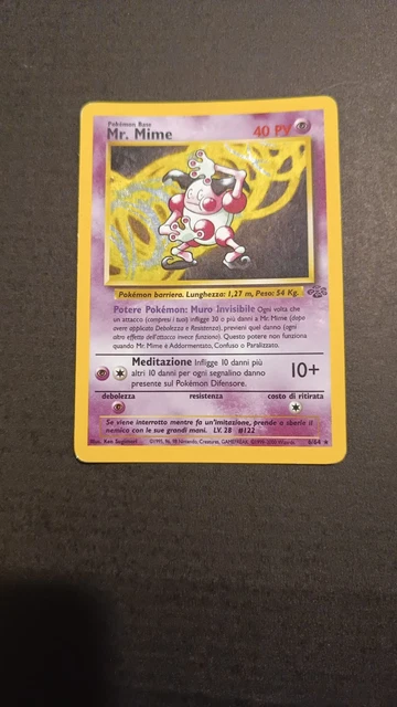 Mr. Mime 6/64 Holo Rare – Pokemon Jungle Unlimited Edition MP Condition
