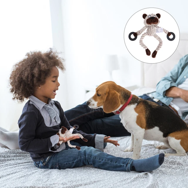 Juguete de dentición para perro juguete de peluche cuerda juguetes para dentición café pp algodón