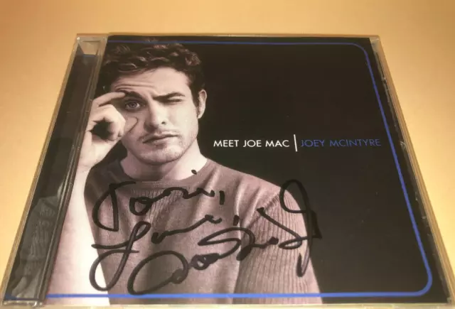 signed Joey McIntyre CD Meet Joe Mac solo new kids on the block nkotb autograph