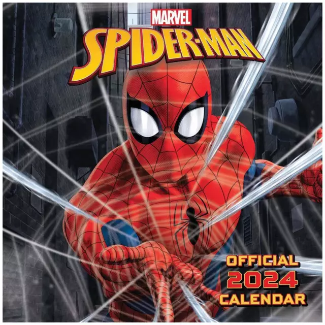 SPIDERMAN SQUARE CALENDAR 2024 Wall Planner Diary Gift 24.65 PicClick
