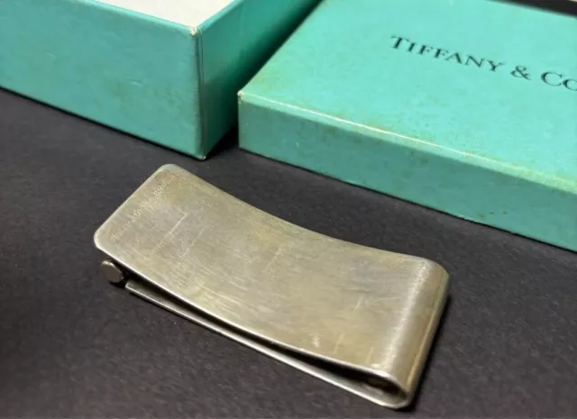 Auth Tiffany & Co. Money Clip Roller Paloma Picasso 925 Sterling Silver Vintage