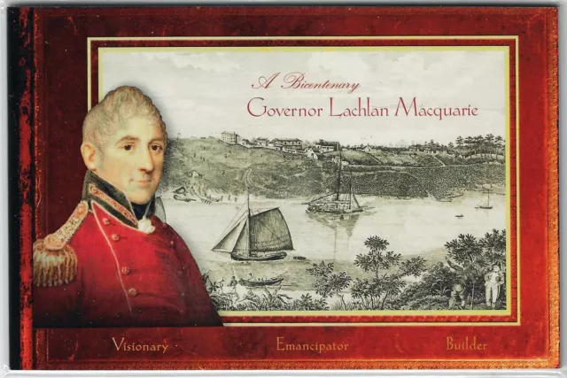 2010   A Bicentenary - Governor Lachlan  Macquarie Prestige Booklet   SG: SP180