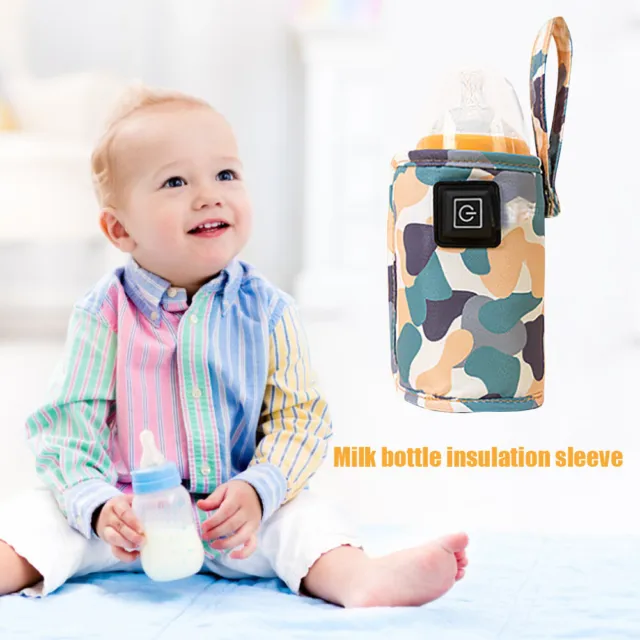 FE# USB Baby Nursing Bottle Heater Portable On The Go for Home Travel (Camouflag