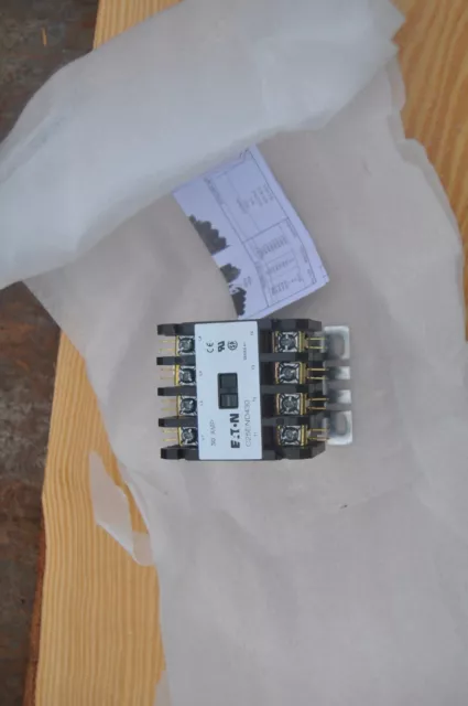 New Eaton C25END430A Definite Purpose Contactor, 120V AC Coil 30A