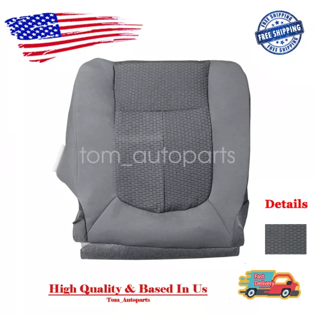 2011 To 2016 Ford F250 F350 F450 F550 XLT Driver Bottom Cloth Seat Cover Gray