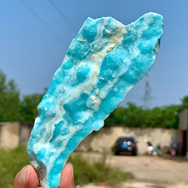 123G Gorgeous Natural Hemimorphite rough raw Crystal Mineral Specimen