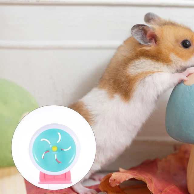 1PC Hamsterrad selber bauen Stille Hamster Spielzeug Kunststoff Lauf Übung Rad