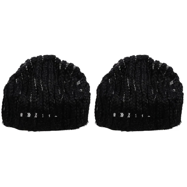 2 Pieces Dreadlocks Headgear Dreadlock Accessories Braided Wigs Hair Cap Miss