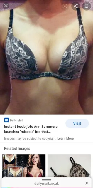 ANN SUMMERS KISSING Cleavage bra Size 38B £13.50 - PicClick UK