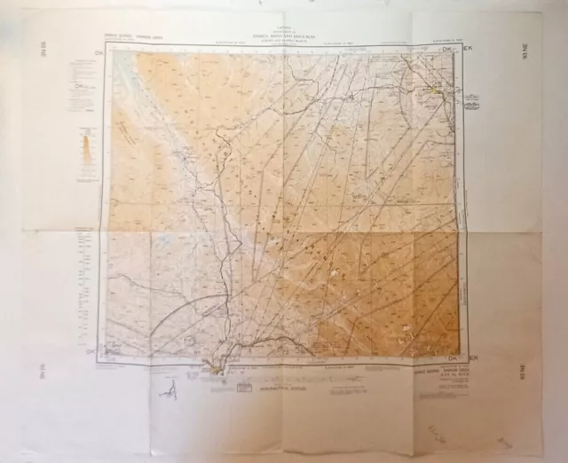 Canada Dept Mines & Resources Dawson Creek Prince George Aeronautical Map 1980