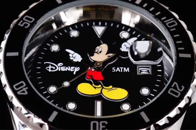 Disney Mickey Mouse Collaboration Watch Made by SEIKO Subsidiary Black