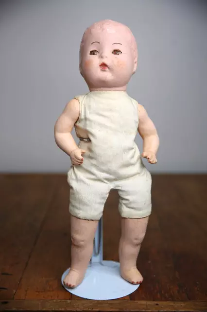 Antique Horsman Composition Head Baby Doll Creepy Horror Sleepy Eyes 14"