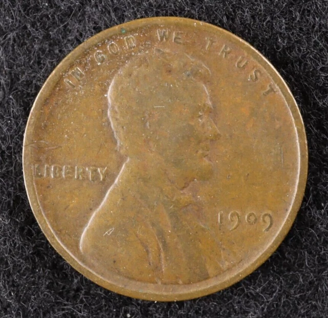 1909 VDB Lincoln Wheat Cent (#DK02-361) - Nice Higher Grade - Good Details!