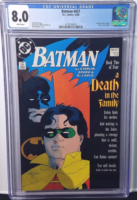 Batman #427 CGC 8.0 WH (1988) A Death in the Family - Part 2
