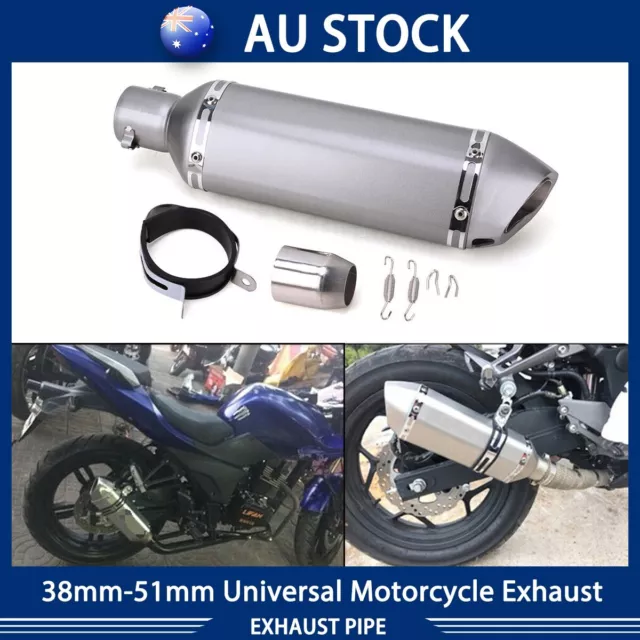 Universal Motorcycle Exhaust Muffler Pipe Removable DB Killer Slip on 38-51mm AU