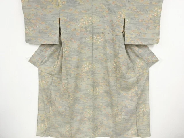 45607# Japanese Kimono / Antique Kimono For Summer / Floral Plants