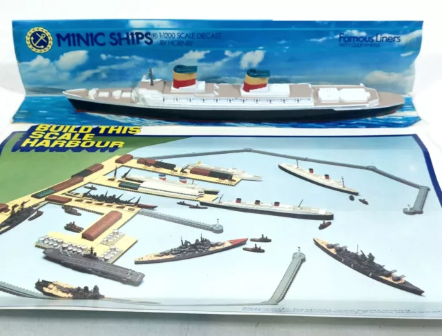 Lovely vintage Hornby Minic Ships 1:1200 Diecast M704 SS united States Liner
