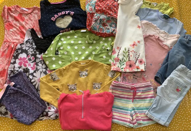 Girls Mixed Clothes 16 Item Bundle Age 5-6 Years H&M Boden M&S Next