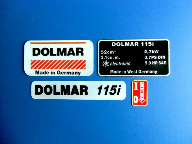 Aufklebersatz für Dolmar 115i Motorsäge