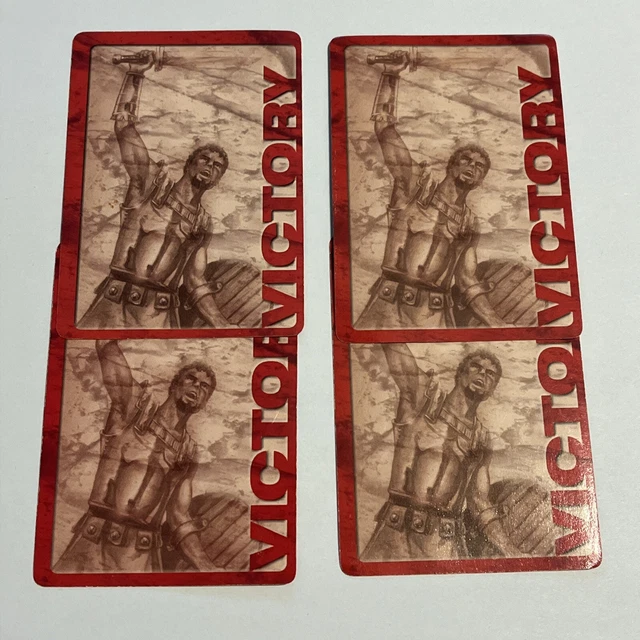 Age Of Mythology Board Game 4 Replacement Red Victory Cards