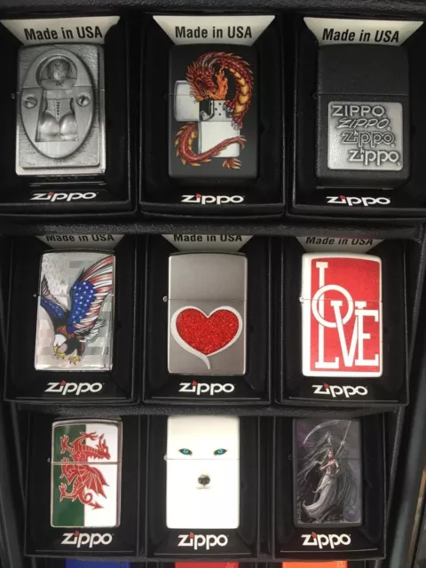 Genuine Zippo Windproof Refillable Cigarette Lighters (LIFE TIME GUARANTEE) USA