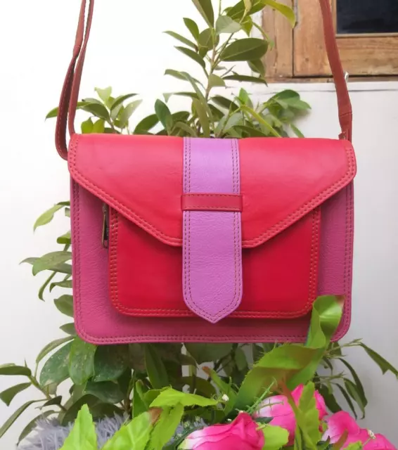 Recyclé Sac A Main Cuir Véritable Porte-Monnaie Bandoulière Sacs à Femme