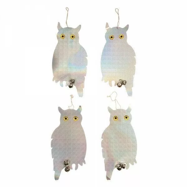 Bird Repellent Owls 4Pk Garden Owl Repels Birds Repeller Defense Figure Decor