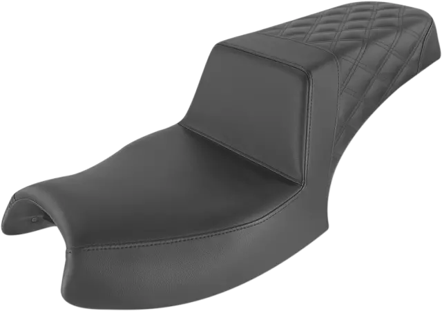 Saddlemen Passenger Step Up Seat Black Lattice Stitched #I20-06-173