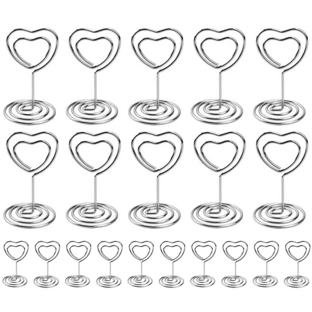 Porte-cartes De Table En Résine - Lot De 3 Supports Photos Stables Avec Base Pour Mariage, Bureau, Décoration