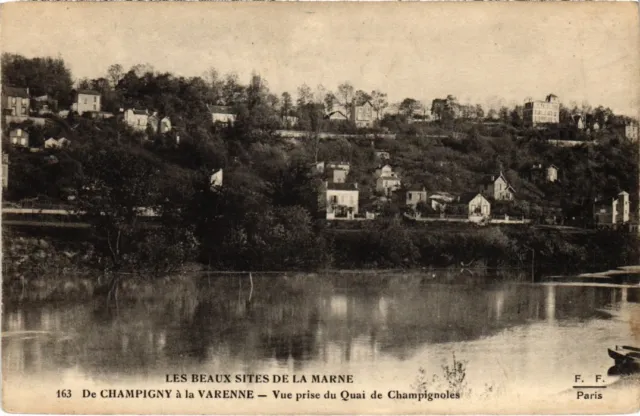 CPA Marne de Champigny a la Varenne Vue prise du Quai de Champignoles (1351982)