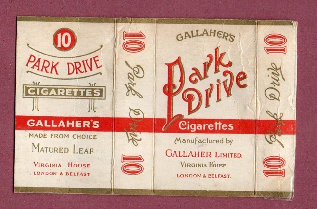 10 park drive cigarettes Park Drive Cigarettes Old Packet FOR SALE!