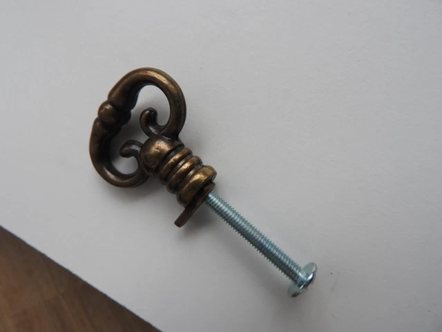 Poignee Bouton Fausse Serrure Tiroir Porte Meuble Armoire Quincaillerie Baroque