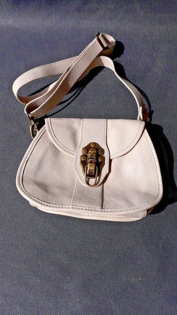 SAC À MAIN Alain Manoukian, en cuir crème EUR 19,90 PicClick FR