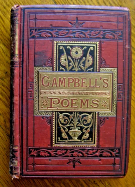 ANTIQUE The Poetical Works of Thomas Campbell w/ a memoir of his life VERY RARE