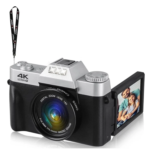 Appareil Photo NuméRique, CaméRa VidéO NuméRique Full  48MP 4K avec éCran PliaG5