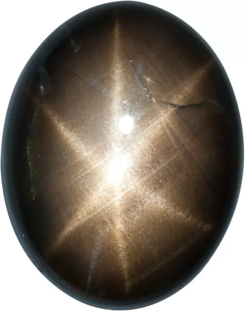 Natural Fine Black Star Sapphire - Oval Cabochon - AAA Grade - Unheated, Untreat