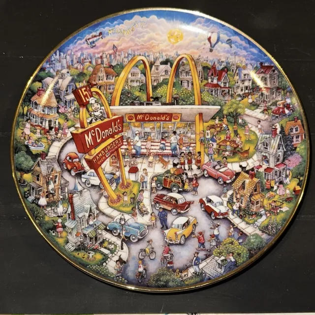 Vintage McDonald's Golden Moments Collector's Plate Limited Edition By Bill Bell