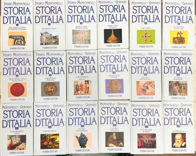 Storia D'italia - Indro Montanelli - Fabbri Editori - Lotto Di 50 Volumi