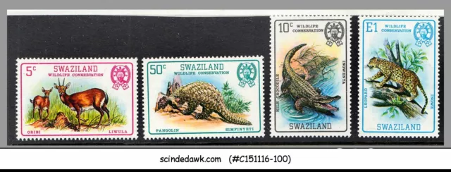 Swaziland - 1969 Wildlife Conservation / Animals / Crocodile - 4V Mnh