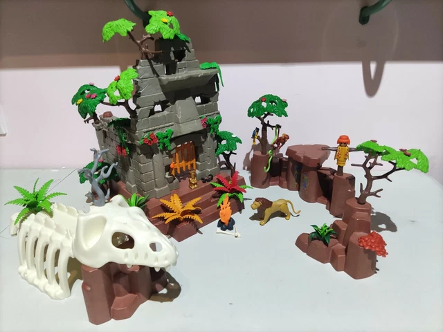 Playmobil 3015 Temple Maya / Incas Avec Explorateur Et Notice - Occasion