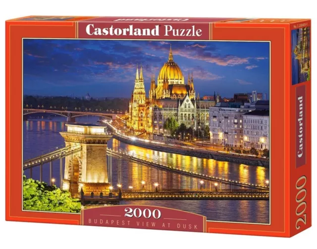Castorland C-200405 Budapester Blick in der Abenddämmerung Puzzle 2000 Teile OVP