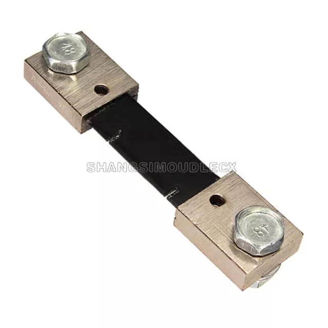 100A 75mV Shunt Resistor for DC Current Meter Amp Analog Panel Ammeter Metal