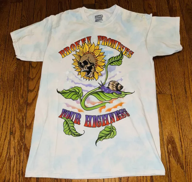 Broken Promises Your Highness Graphic Tie Dye T Shirt Size Medium