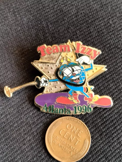 Vintage 1996 Atlanta Olympic Pin Mascot Izzy lapel Pin Fencing